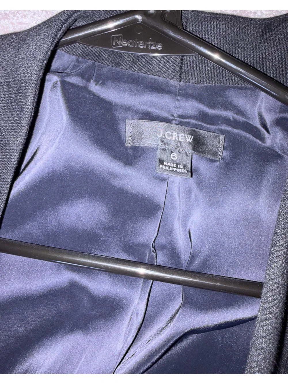 J. Crew Black Twill Blazer. Size 6.